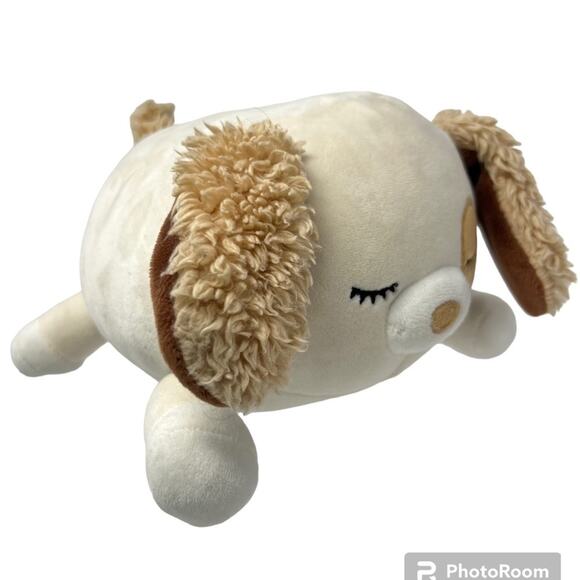 Squishmallow HugMees Harrison The Dog Kelly Toy Brown White Original - Picture 2 of 8